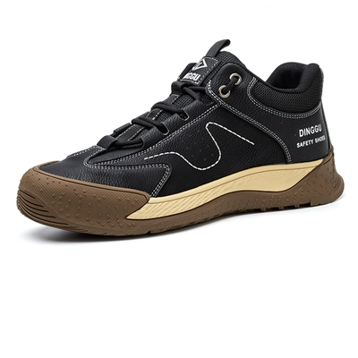 Men's labor protection shoes are anti-smash, anti-puncture, safe, light, soft and deodorant in winter with steel plates for work on construction sites