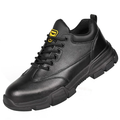 Labor protection shoes for men, anti-smash, anti-puncture, old protection with steel plate, ultra-lightweight insulated safety work shoes, high-top waterproof