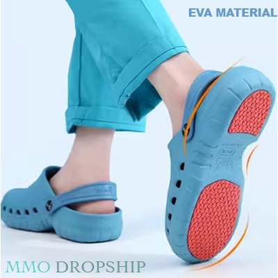 Operating room slippers women's non-slip surgical shoes hospital professional protective non-stinky feet thick-soled surgeon laboratory shoes