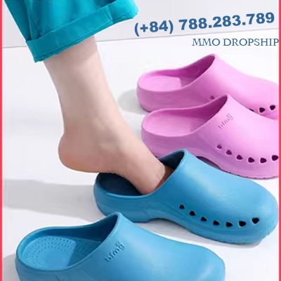Surgical shoes for men and women, non-slip operating room, clean room slippers, Crocs, medical laboratory toe-toe EVA work shoes