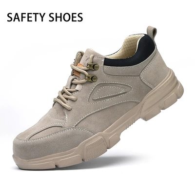 Labor protection shoes safety shoes summer anti-smash and anti-puncture safety work shoes breathable welder protective shoes for men