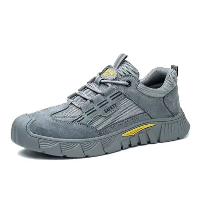 Men's labor protection shoes, anti-smash, anti-puncture, steel head with steel plate, summer soft sole, work-resistant, odor-proof, breathable, lightweight and ultra-light