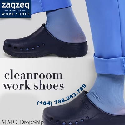 ZaqZeq/Tanhe medical operating room slippers toe-toe shoes non-slip male and female doctors and nurses experimental shoes clogs